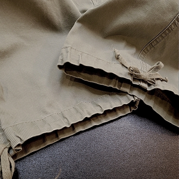 Gloria Vanderbilt Olive Green Cropped Cotton Utility Cargo Pants w/Belt - Size 8 - Picture 8 of 11